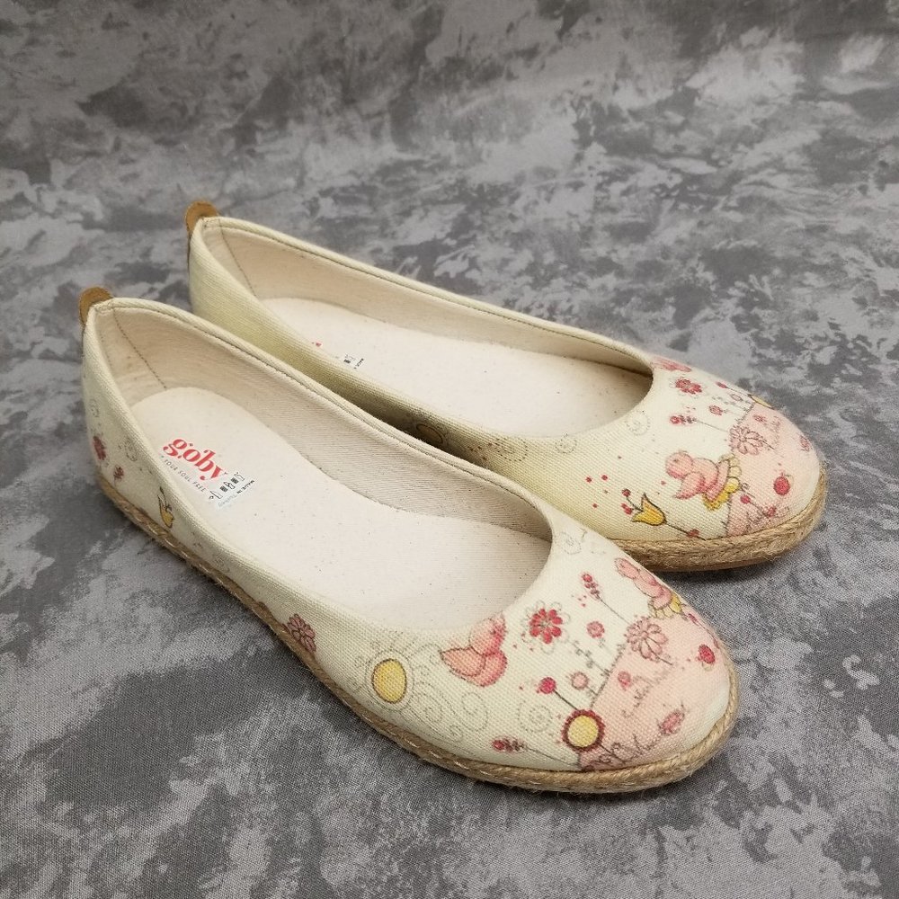 Goby Espadrilles Birds Flowers & Sun - Size 36/6